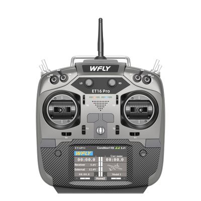 2024 New WFLY ET16Pro RC Transmitter Full Metal Hall Sinsor Gimbals ELRS Dual Built-in RF Modules 500mW Max Power15W Fast Charge
