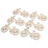 10pcs Wooden Bike Cutout Veneers Slices Crafting Ornament Theme Bike Equipment Accessories Cycling Accessories for Bike Men Women Road Bike for Handle Flywheel Chain view 4