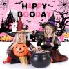 Avezano Halloween Birthday Backdrop Pink Happy Boo Day Banner for Girls Cute Ghost Boo Happy Birthday Cake Table Decorations 70.8x43.3inch view 2