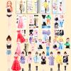 Magnetic Dress Up Dolls, Magnetic Doll Dress Up Kits Magnetic Paper Dolls Pretend Play Set for Girls Ages 4 Years and Up Kids Travel Activities Road Trip Car Ride Interactive Learning Imagine (D Set) view 1