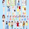 Magnetic Dress Up Dolls, Magnetic Doll Dress Up Kits Magnetic Paper Dolls Pretend Play Set for Girls Ages 4 Years and Up Kids Travel Activities Road Trip Car Ride Interactive Learning Imagine Gift view 1