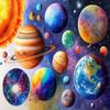 1000 Piece Cosmic Planet Wooden Jigsaw Puzzle, Challenging and Fun Activity - Interesting and Warm Art Adult Puzzles - Modern Home Decor Ideal Gift (30x20inch) view 1