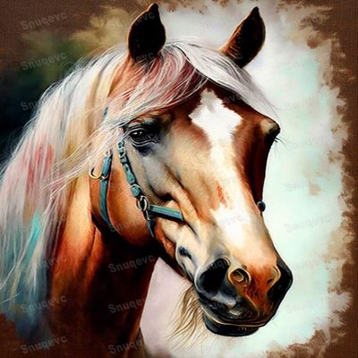 Snuqevc Vintage Horse Jigsaw Puzzle - 70 Piece Adult Puzzle with Stunning Artwork - for Lasting Fun and Display - Challenging Brain Exercise, for Puzzle Lovers - 8x6Inch