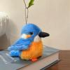 Adorlynetty Bird Stuffed Animal Cute Bird Plush Bag Pendant Simulation Toys for Kids Pendant Doll Birthday Gift Decoration(Kingfisher Plush) view 4