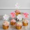 20pcs Foil Firework Cupcake Toppers Birthday Cake Toppers Sparkle Tinsel Cocktail Fruit Toothpick for Birthday Wedding Happy New Year Graduation Valentine's Party Supplies view 4