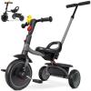 RIDYEE Tricycle for Toddlers 18 Months to 5 Years with Removable Push Handle, Tricycles for 3-5 Year Olds Ideal for On-The-Go Families, Adjustable Carry-Friendly Seat, Grey view 1