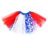 4th of July Girls Tutu Red Blue and White USA Patriotic Costume Independence Day American US Flag Tutu (US, Alpha, Large, Regular, Blue White red 2) view 1