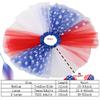 4th of July Girls Tutu Red Blue and White USA Patriotic Costume Independence Day American US Flag Tutu (US, Alpha, Large, Regular, Blue White red 2) view 3