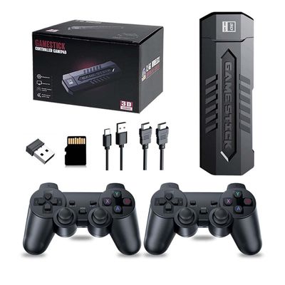 X2 Pro 4K Retro Game Stick, HD Home Video Game Console with 2 Wireless Controllers, HDMI Output, 30000+ Built-in Games (64GB)