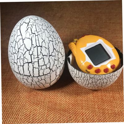 Electronic Pet Game Machine Mini Handheld Game Console Cracked Egg Digital Virtual Pet Toys Summer Games.