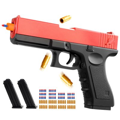 Nogevo Foam Bullet Blaster Toy Guns with Shell Ejecting for Boys, Girls - Manual Reloading Soft Bullets - Educational Toys Model for Kids Gifts