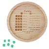 7 Inch Wooden Farkle Dice Tray for Classic Game with 6 Dice, Ideal for Family, Party, Travel and Board Games view 1