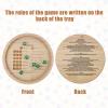 7 Inch Wooden Farkle Dice Tray for Classic Game with 6 Dice, Ideal for Family, Party, Travel and Board Games view 3
