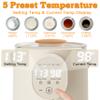 Veroline Instant Water Warmer, 2L Baby Formula Dispenser, 5 Temperature Control & 7x24H Keep Warm, Baby Bottle Warmer with Night Light, Hot Water Dispenser for All Bottles, Detachable Glass Tank view 3