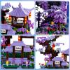 APENGBAOL Peach Blossom Pond Japanese Architecture Building Blocks Set for Adults and Kids with Acrylic Display Cover, Micro Mini Bricks Cherry Blossom Tree House Building Kit 2500+PCS view 3