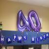 Number 0 Balloons 40 Inch Purple Number Balloons for 10 20 30 40 50 60 70 80 90 100 Numbers Balloon Birthday Decorations Wedding Event Baby Shower view 4