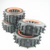 Orange Beadlock Knobby Digger Tires Wheels for Rovan HPI Baja 5B 5T 5SC King Motor Losi DBXL 5ive T view 2