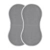 Emelivor Rock Gray Muslin Burp Cloths for Baby Super Soft Baby Burp Cloths 2 Pack Absorbent Baby Washcloths Bibs Burping Cloth Spit Up Rags for Newborn Babies Girls Boys view 1