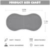 Emelivor Rock Gray Muslin Burp Cloths for Baby Super Soft Baby Burp Cloths 2 Pack Absorbent Baby Washcloths Bibs Burping Cloth Spit Up Rags for Newborn Babies Girls Boys view 3