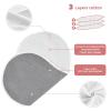 Emelivor Rock Gray Muslin Burp Cloths for Baby Super Soft Baby Burp Cloths 2 Pack Absorbent Baby Washcloths Bibs Burping Cloth Spit Up Rags for Newborn Babies Girls Boys view 4