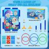 3-in-1 Bean Bag Toss Game Toy,Outdoor Toss Game with Stand for Ring Toss,Bean Bags & Balls, Family Party Supplies for Kids,Birthday for Boys,Toddlers Ages 3 4 5 6 Years Old view 3