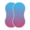 Emelivor Blue Purple Gradient Muslin Burp Cloths for Baby Super Soft Baby Burp Cloths Set of 2 Absorbent Baby Washcloths Bibs Burping Cloth Spit Up Rags for Newborn Girls Boys Babies view 1