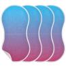 Emelivor Blue Purple Gradient Muslin Burp Cloths for Baby Super Soft Baby Burp Cloths Set of 2 Absorbent Baby Washcloths Bibs Burping Cloth Spit Up Rags for Newborn Girls Boys Babies view 2