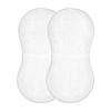 Emelivor White Muslin Burp Cloths for Baby Super Soft Baby Burp Cloths 2 Pack Absorbent Baby Washcloths Burp Bibs Towel Spit Up Burping Rags for Newborn Girls Boys Babies view 1