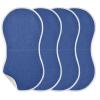 Emelivor Elemental Blue Muslin Burp Cloths for Baby Super Soft Baby Burp Cloths Set of 4 Absorbent Baby Bibs Washcloths Towel Spit Up Burping Rags for Newborn Girls Boys Babies view 1