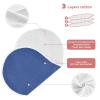 Emelivor Elemental Blue Muslin Burp Cloths for Baby Super Soft Baby Burp Cloths Set of 4 Absorbent Baby Bibs Washcloths Towel Spit Up Burping Rags for Newborn Girls Boys Babies view 4