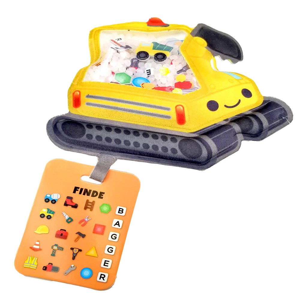 Bauer Spielwaren Bizyboo 21005 Activity Bag with Hidden Objects for Children from 3 Years Yellow