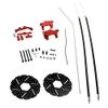 FLMLF Front Wheel Cable Brake System Set Red For 1/5 HPI Baja 5B 5T SS 5SC ROVAN KM 1.0 2.0 view 2