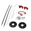 FLMLF Front Wheel Cable Brake System Set Red For 1/5 HPI Baja 5B 5T SS 5SC ROVAN KM 1.0 2.0 view 3