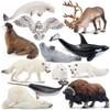 24PCS Large North American Forest and Polar Animal Toys view 2