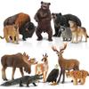 24PCS Large North American Forest and Polar Animal Toys view 3
