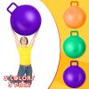 Lewtemi 3 Pcs 29 Inch Bouncing Ball with Handle, Outdoors Hopper Jumping Hopping Ball and Air Pump for Sports Exercise (Purple, Green, Orange) view 3