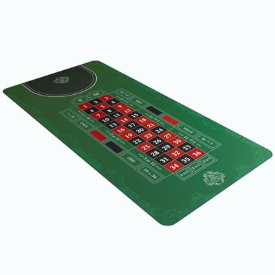 Bullets Playing Cards, Roulette Mat, Different Sizes & Variations, Casino-Style Roulette Layout, Durable, Portable, Double 0-63" x 31.5" (160 x 80cm), Green