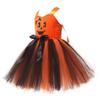 ABEHIK Little Girls 3PCS Tulle Tutu Dress Headband and Bag Toddler Pumpkin Spaghetti Straps Layered Tulle Princess Birthday Party Dress Outfits Clothes Black 2-3Y view 2