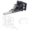 RC Boat Shaft Strut 6.35mm 1/4" Flexible Shaft Angle Hand Adjust Strut Stinger for FSR-027 Gasoline/Nitro RC Racing Boat Speed(Black) view 2