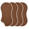 Emelivor Dark Brown Muslin Burp Cloths for Baby Super Soft Baby Burp Cloths 4 Pack Absorbent Baby Washcloths Towel Burp Bibs Burping Spit Up Rags for Newborn Boys Girls Babies view 1