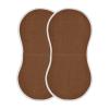 Emelivor Dark Brown Muslin Burp Cloths for Baby Super Soft Baby Burp Cloths 4 Pack Absorbent Baby Washcloths Towel Burp Bibs Burping Spit Up Rags for Newborn Boys Girls Babies view 2