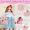 Oisacirg Play Purse for Little Girls, 32PCS Toddler Purse with Pretend Makeup for Kids, Princess Toys Includes Handbag, Phone, Wristwatch, Silk Scarf Kids Toy Purse Birthday Gift for Girls 3 4 5 6 + view 2
