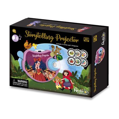 Ambo Funtamin - Storytelling Projector (Fairytales) with 6 Stories, Storytime, Story Books, Kids Projector Story Book