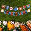 2pcs Baseball Banner, Triangle Bunting Pennant Flag Pre-Strung Baseball Party Decorations Baseball Birthday Concessions Supplies for Sports Themed Party Backdrop view 4