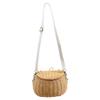 WISHNYMPH Portable Rattan Basket Shoulder Bag with Long Strap Kids Woven Basket Bag Handwoven Picnic Messenger Photography Props view 1