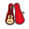 Sunicon Miniature Guitar Model, Mini Wooden Guitar Model Display with Stand upport and Case, Musical Ornaments Dollhouse Accessories Model Craft Home Decor view 1