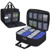 Rexmica Graded Card Case for 600+ 35pt Top Loader, Trading Card Storage Bag for Touch Magnetic Cards, Rigid Card, Sports Card, Slab Card Case with Combination Lock, Travel Organizer for TCG/for MTG view 1