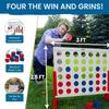 Bolaball Wooden 4 in a Row, Outdoor Game with Travel Bag, Family Fun Lawn & Yard Games, Ideal Family Game for Teen & Adults, Outside Backyard Carnival Holiday Picnic Party Big Patio Game view 2