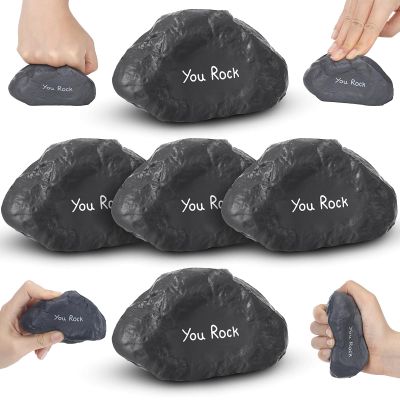 Gemscream Funny Inspirational Stress Balls for Adults Motivational Stress Reliever Squeezable Mini Foam Balls Appreciation Gifts for Employee Coworker Staff Teacher Nurse(50 Pcs,Stone)