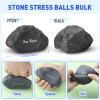 Gemscream Funny Inspirational Stress Balls for Adults Motivational Stress Reliever Squeezable Mini Foam Balls Appreciation Gifts for Employee Coworker Staff Teacher Nurse(50 Pcs,Stone) view 2